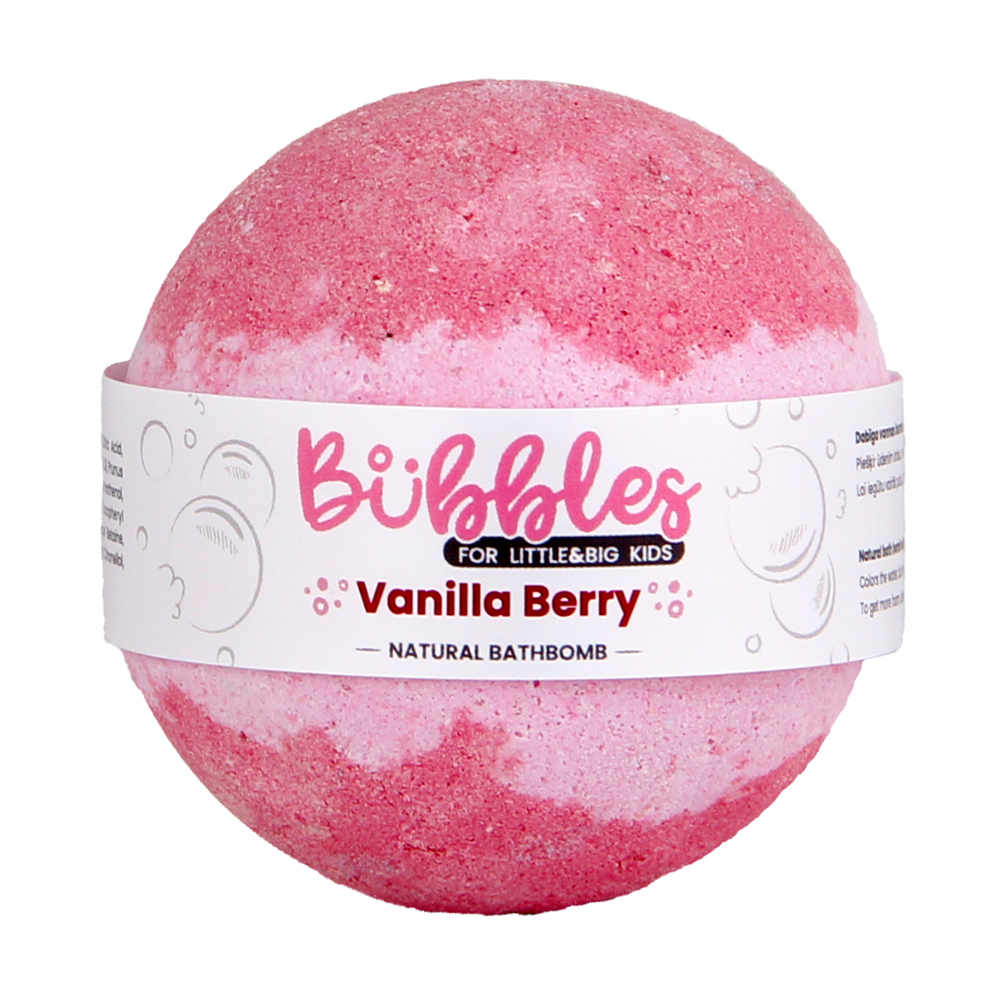 Дитяча бомбочка для ванни Beauty Jar Bubbles Vanilla Berry, 120 г